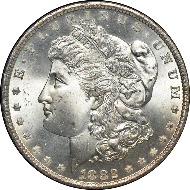 1882-CC GSA MS-65, and an 1882-CC GSA MS-66, both NGC