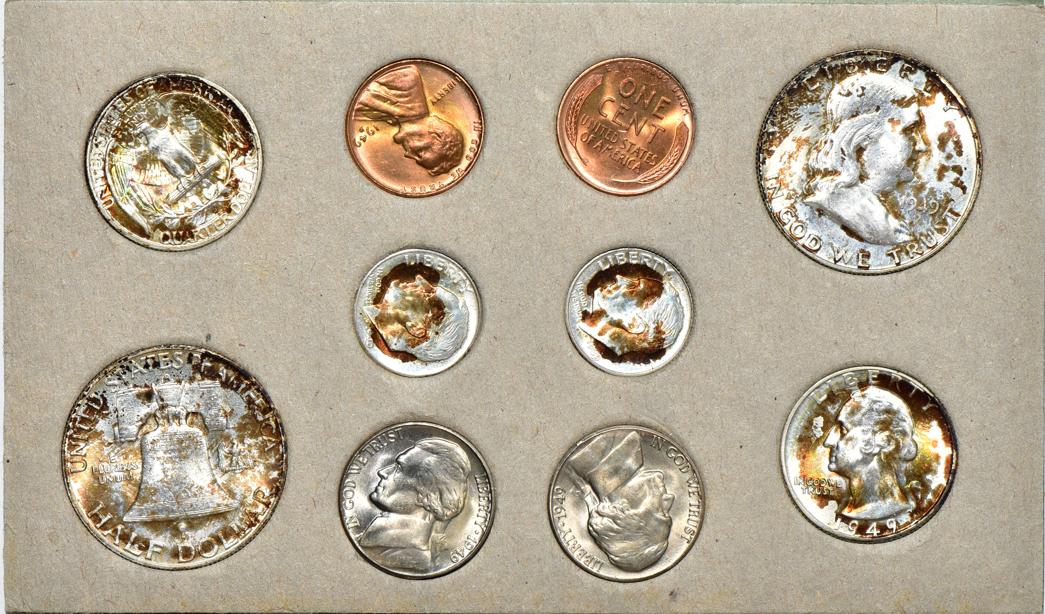 Two 1948 and one 1949 Mint Sets