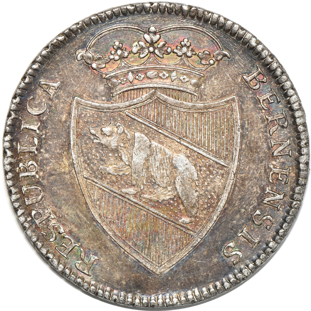 Multiple - Republic of Ragusa 1771 tallero KM-18 XF, and a Swiss Canton Bern 1795 thaler KM-149 AU/tooled