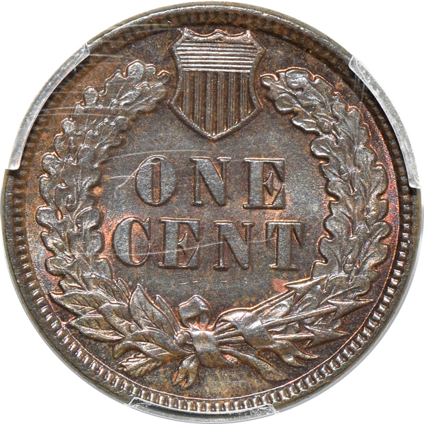 Four PCGS certified Indian cents