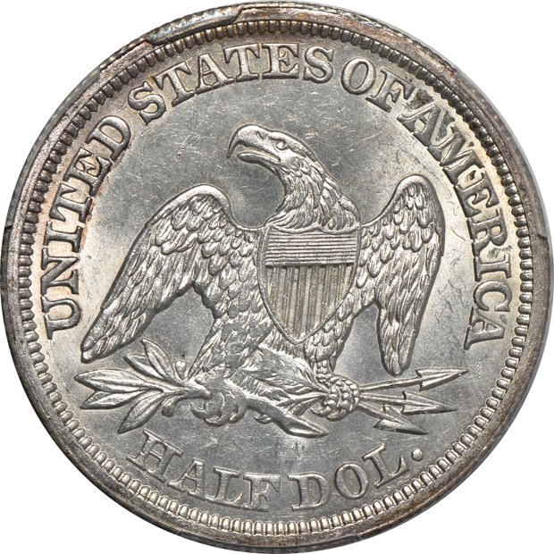 1842 Small Date, Reverse of 1842 PCGS MS-63