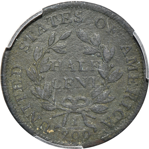 Seventeen PCGS certified half-cents.  One Good-6, the others details graded
