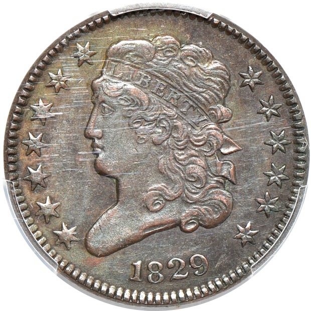 Seventeen PCGS certified half-cents.  One Good-6, the others details graded