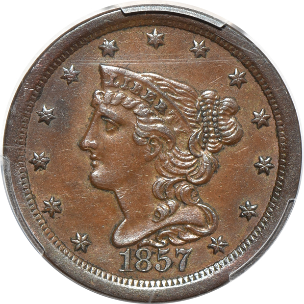 Seventeen PCGS certified half-cents.  One Good-6, the others details graded