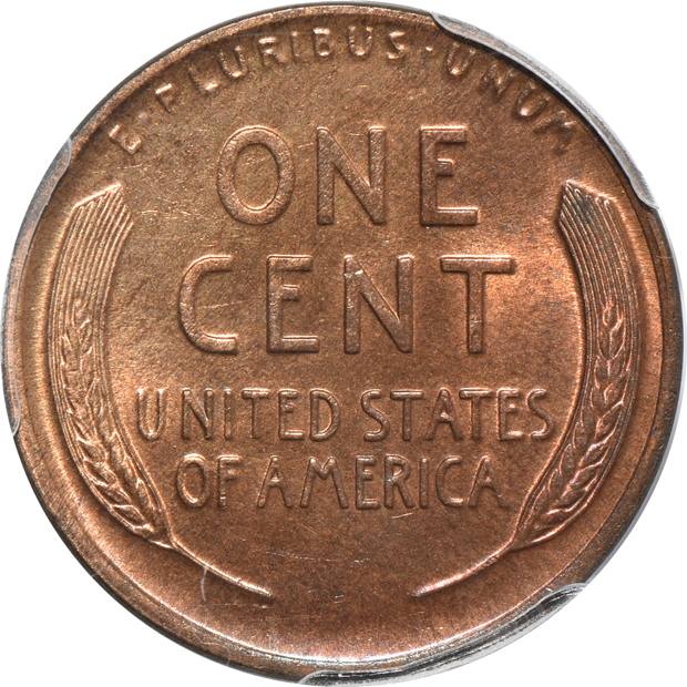Four Denver Mint Lincoln cents certified by PCGS