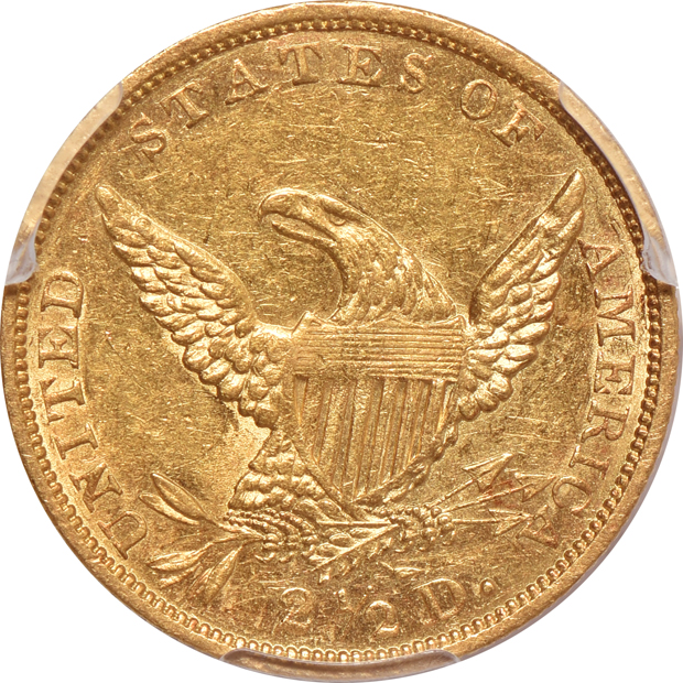 1836 Script 8 PCGS AU-55