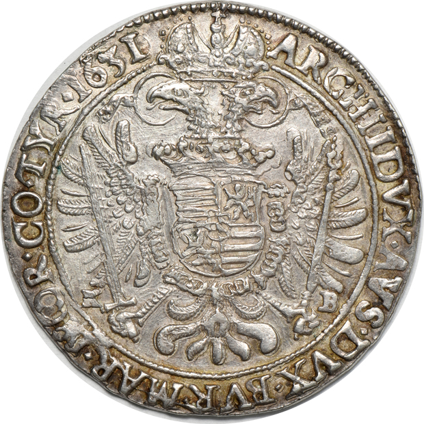 Hungary - 1631 thaler KM-75, DAV-3129 - AU