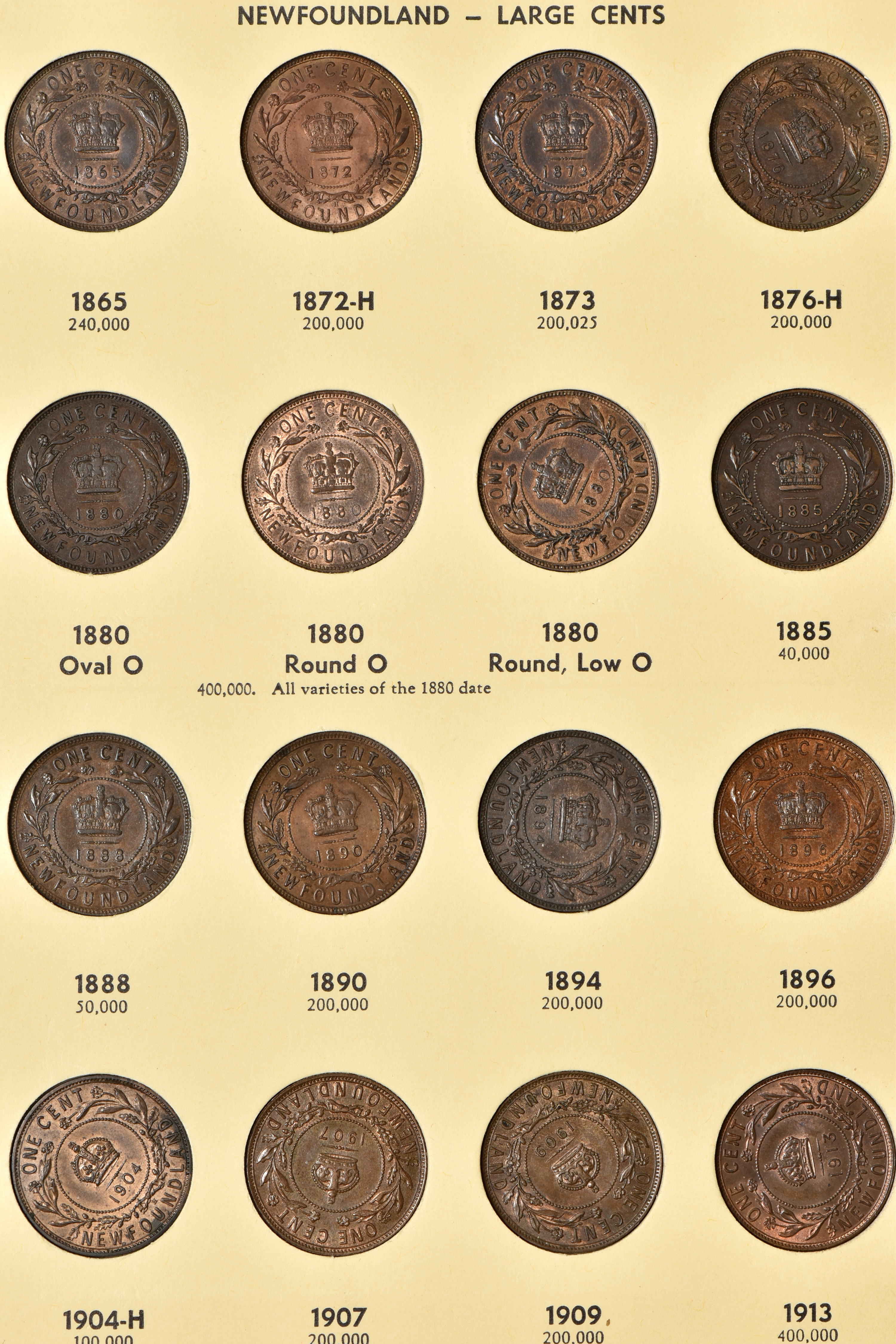 Canada - Complete collections of New Brunswick, Nova Scotia, Prince Edward Island and Newfoundland coins in two Library of Coins albums, vol. 68 and 69.