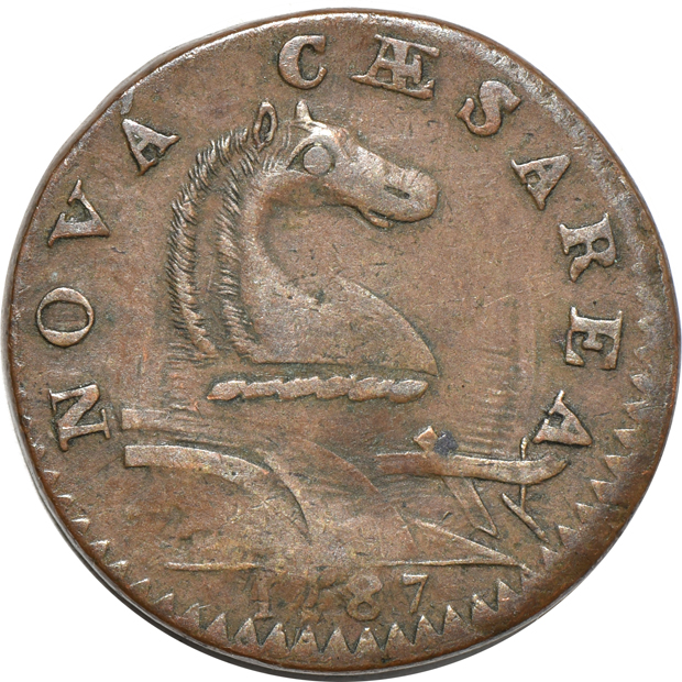 1787 New Jersey Outline Shield VF