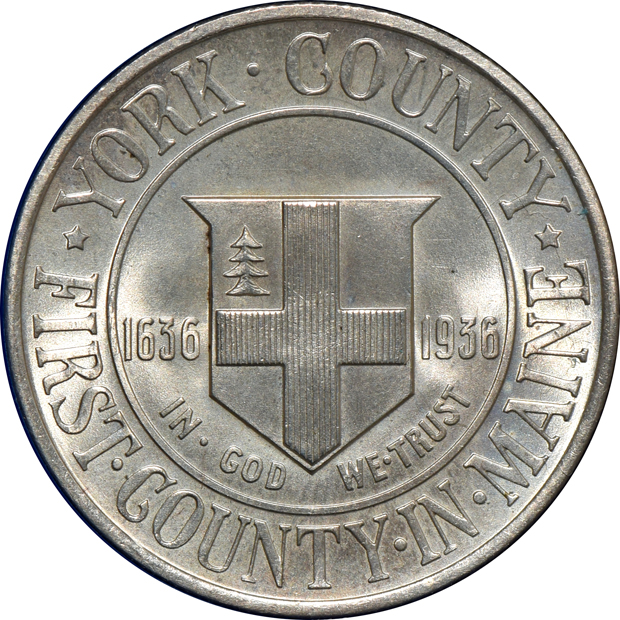 Five silver commemorative half-dollars