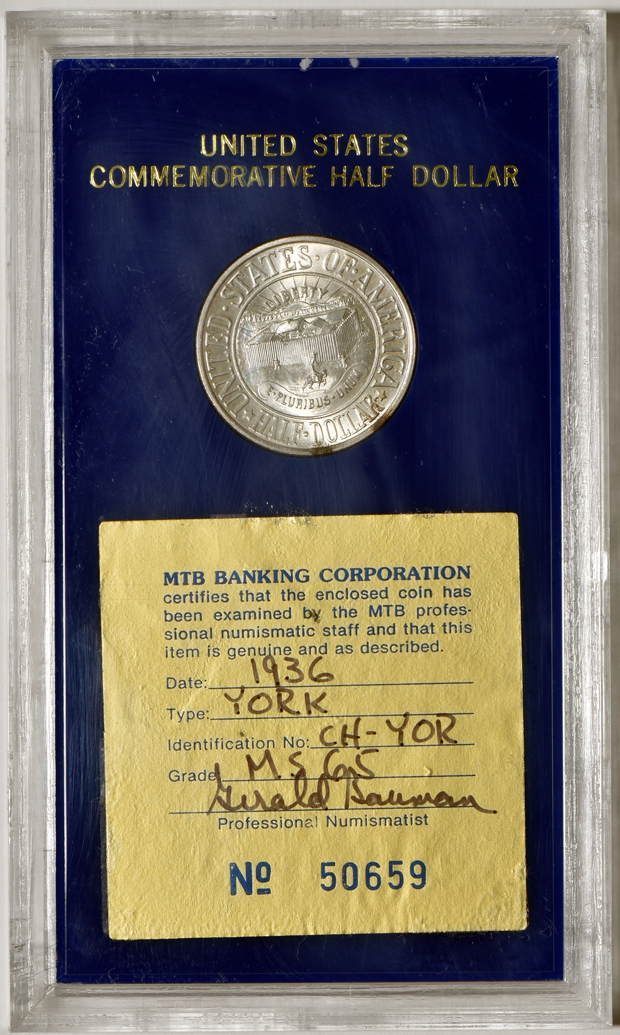 Five silver commemorative half-dollars