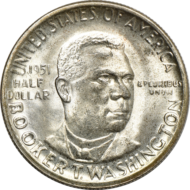Twelve silver commemorative half-dollars and an 1893 Isabella quarter