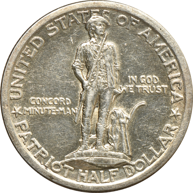 Ten silver commemorative half-dollars