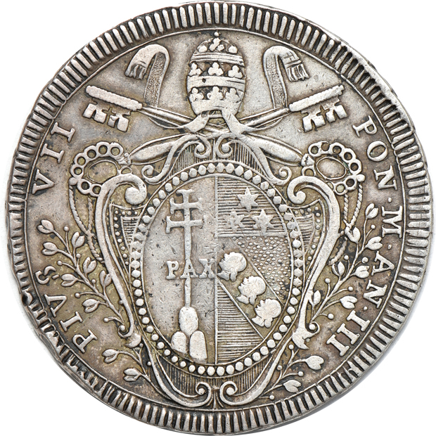 Italy - Group of seven Papal States coins