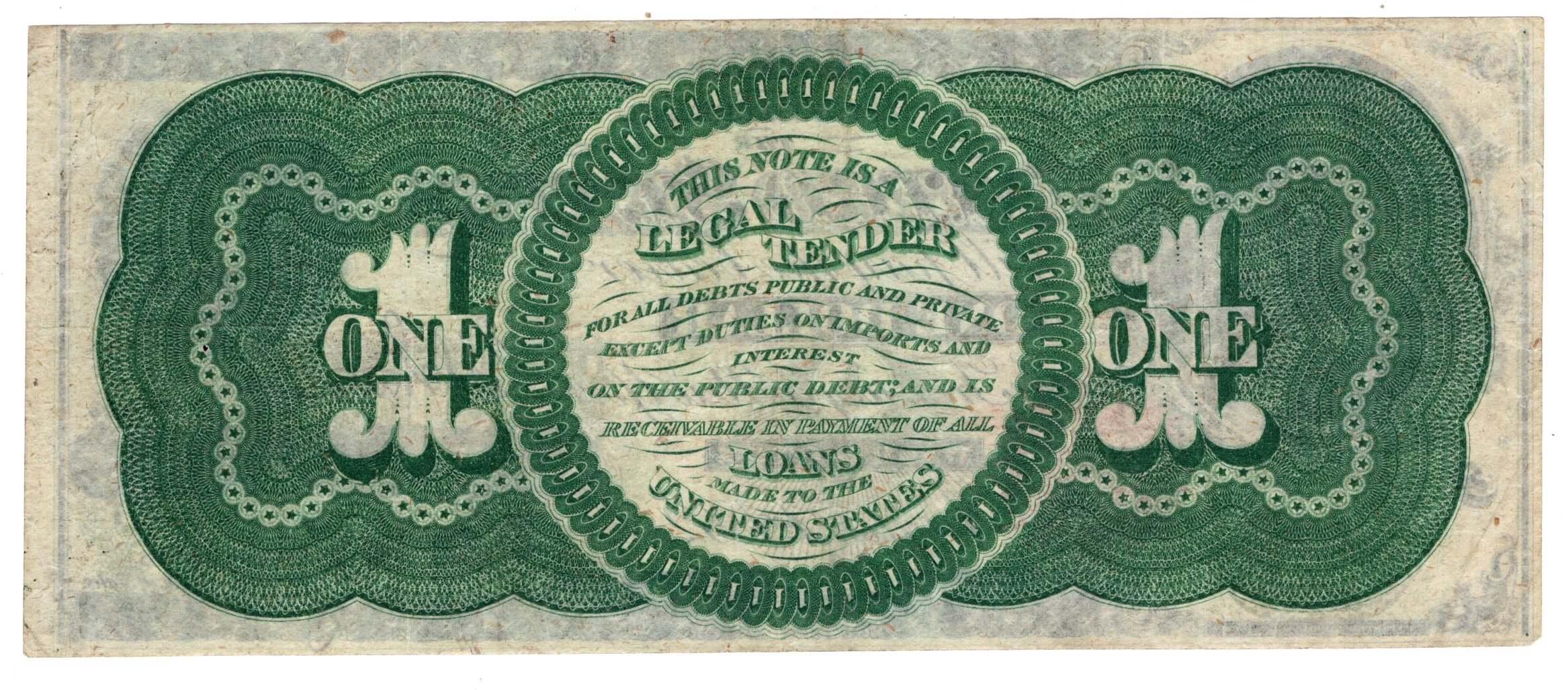 1862 $1 Fr# 16 - XF