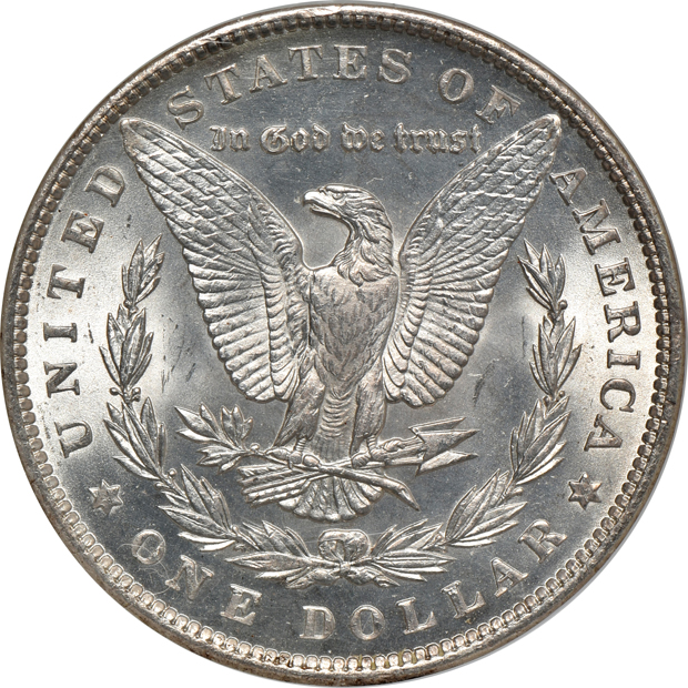 1890 NGC MS-65, and an 1890-S PCGS MS-65
