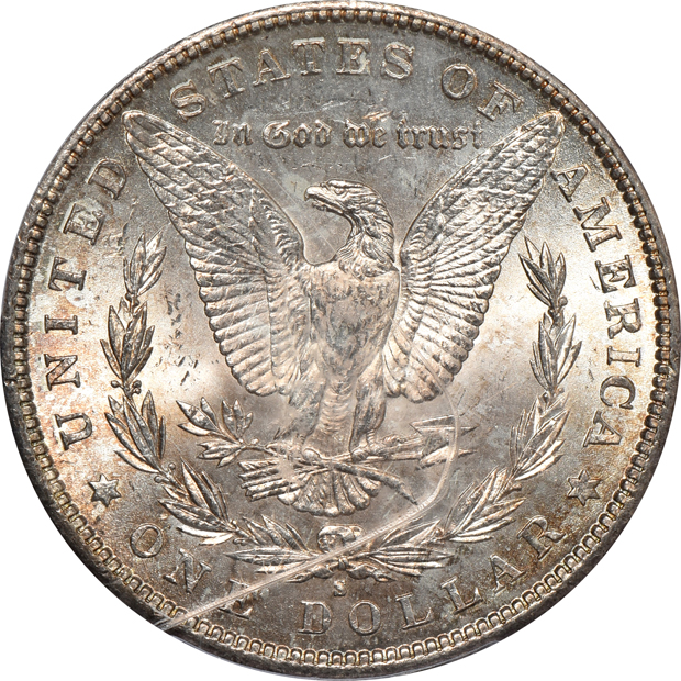 1890 NGC MS-65, and an 1890-S PCGS MS-65