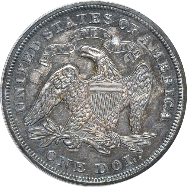 1867 ten-coin Proof Set (no w/ rays nickel), all PCGS