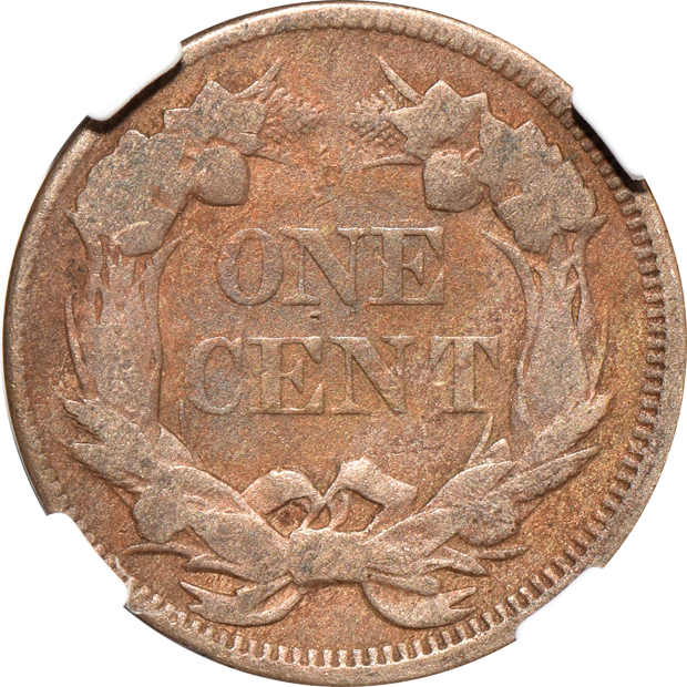 1857 Flying Eagle clashed with quarter MS-61, 1857 Flying Eagle clashed with half-dollar Fine details/cleaned, and an 1857 Flying Eagle closed with double eagle VF-20, all NGC