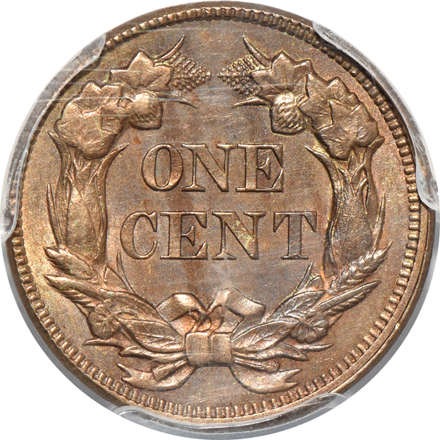 1857 Flying Eagle DDO FS-101 S-4 AU-55, 1857 Flying Eagle DDO FS-102 S-15 AU-58, and an 1857 Flying Eagle DDO FS-105 S-2 XF-45, all PCGS