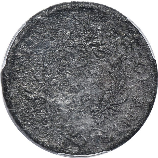 1793 Wreath, Vine and Bars S-9 PCGS F details/environmental damage