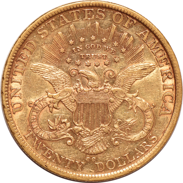 1890-CC AU details/rim damage/cleaned