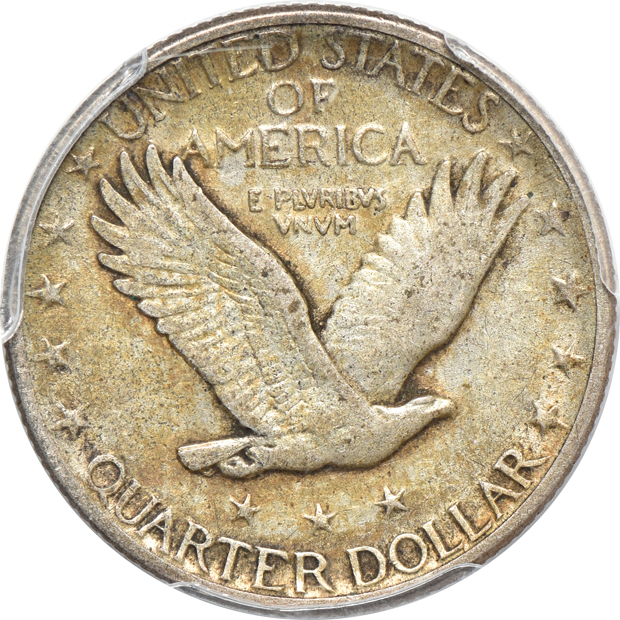 1920-D Walking Liberty half-dollar VF-30, and a 1924-D Standing Liberty quarter VF-35, both PCGS