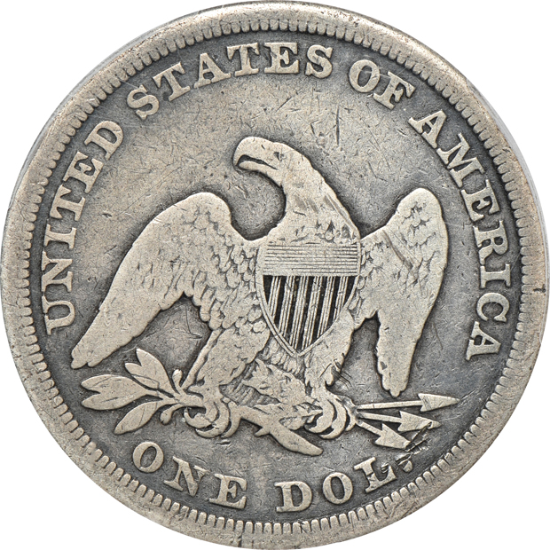 1847 G-6, and an 1865 VF-25, both PCGS