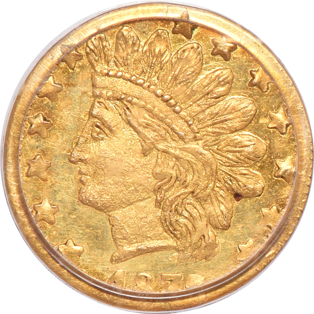 1856 25c BG- 111 MS-64, and an 1872/1 25c BG-870 MS-63, both PCGS