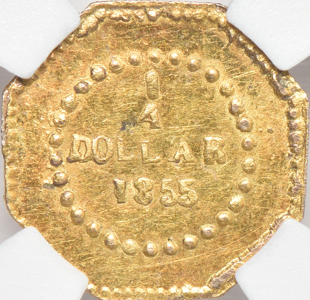 Four California Fractional gold coins, all NGC