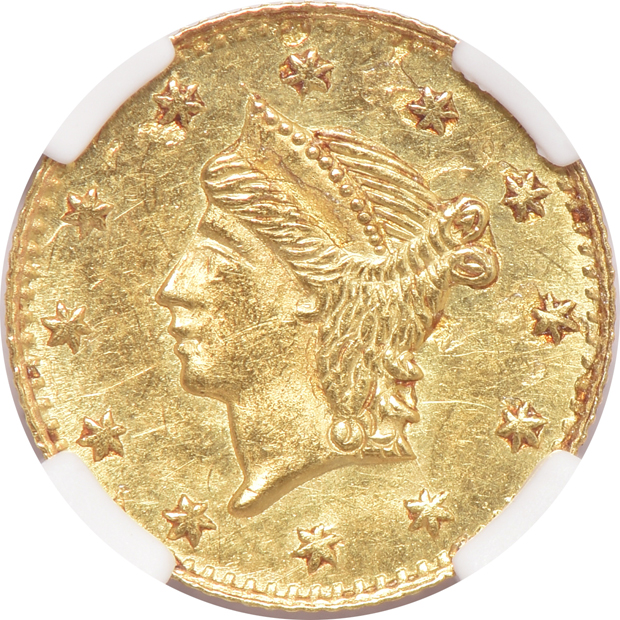 Four California Fractional gold coins, all NGC