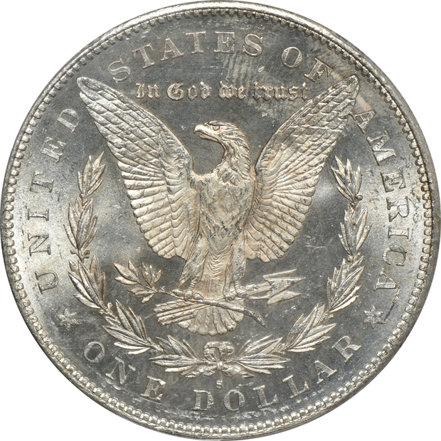 1879-S Reverse of 1878 PCGS MS-63 CAC