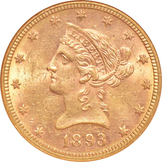Two 1893 NGC MS-61