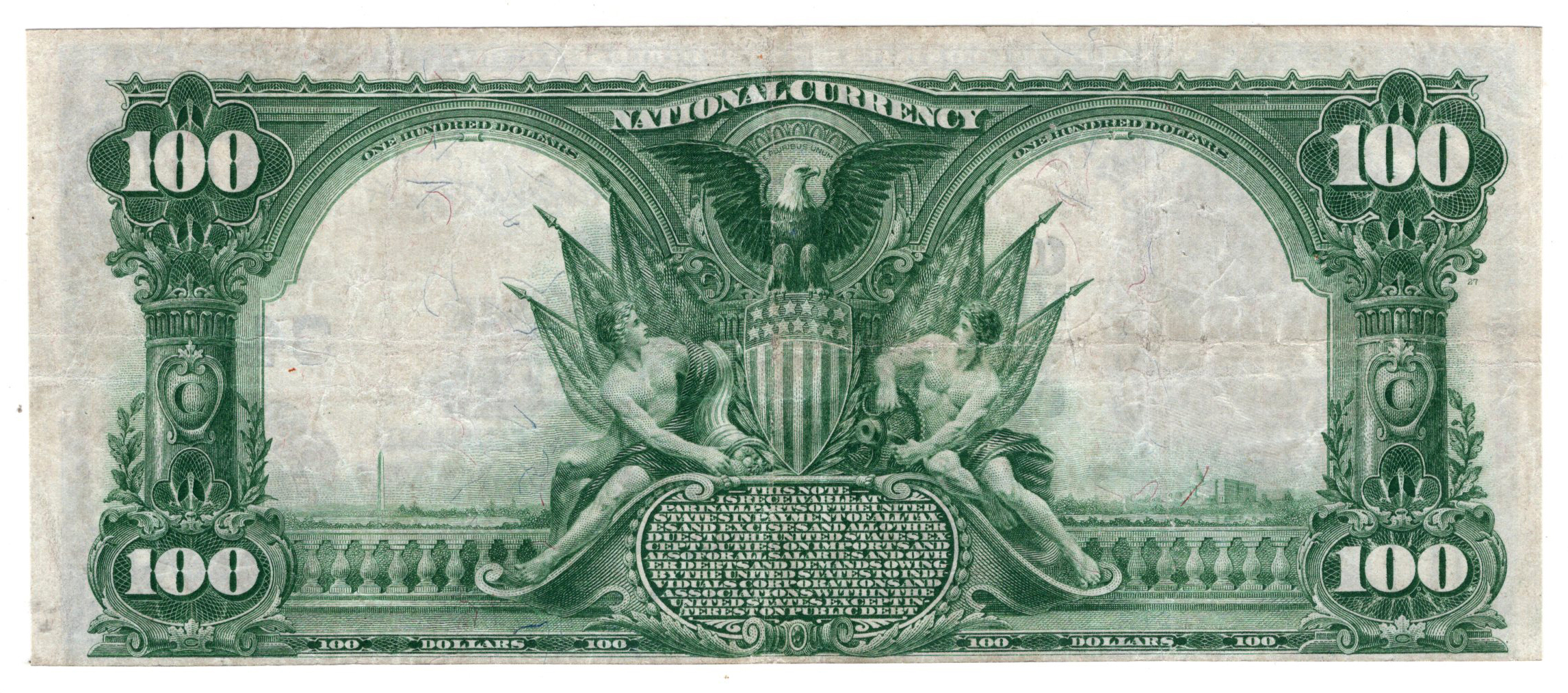1902 $100 Blue Seal - Kansas City, MO Charter #3456 - VF