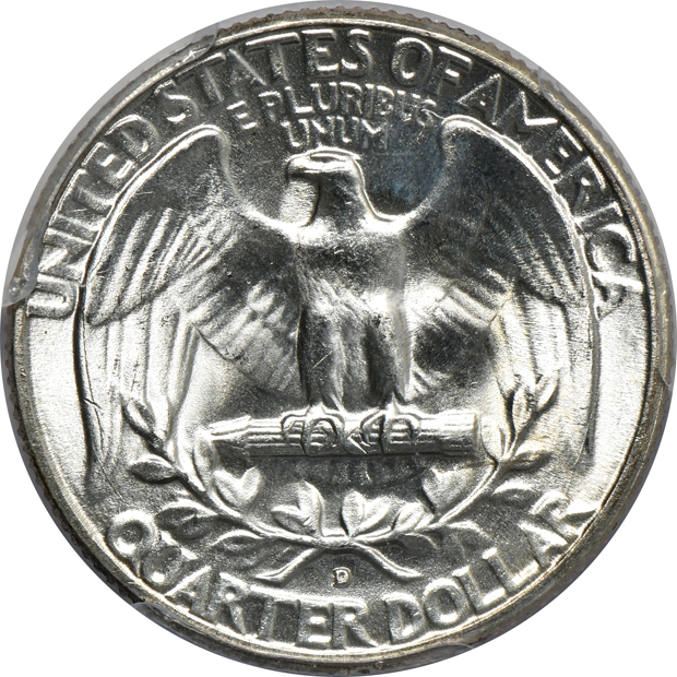 Five Washington quarters certified MS-66 by PCGS