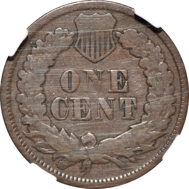 1877 NGC VG-8, and a 1909-S Indian cent F