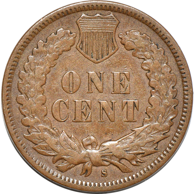 1877 NGC VG-8, and a 1909-S Indian cent F