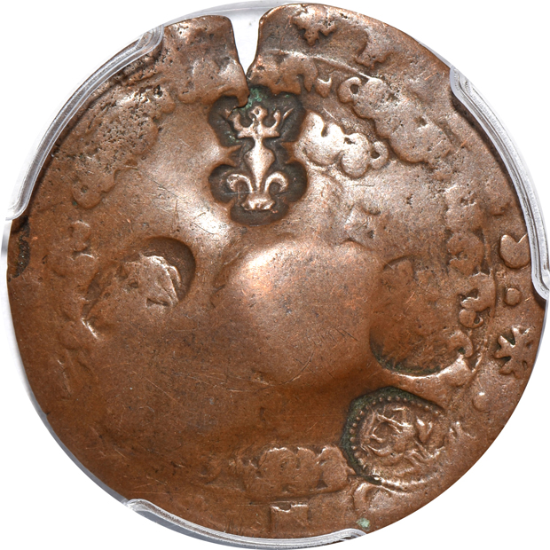 Multiple - 425 - 350 BC Bruttium, Croton silver stater, (1696) Order of Malta 4 tari PCGS Good-4, and a 1797 Great Britain 1 penny ANACS AU-58 