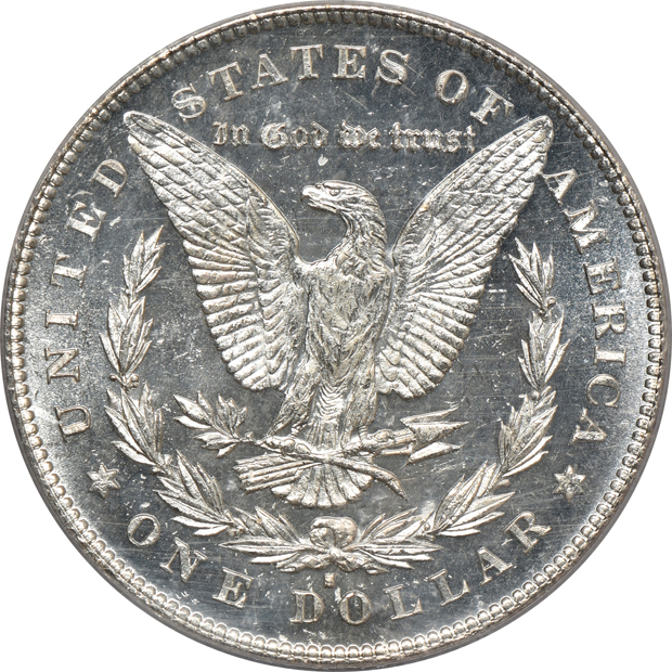 1878-S MS-65 PL, and an 1883-CC MS-65, both ICG