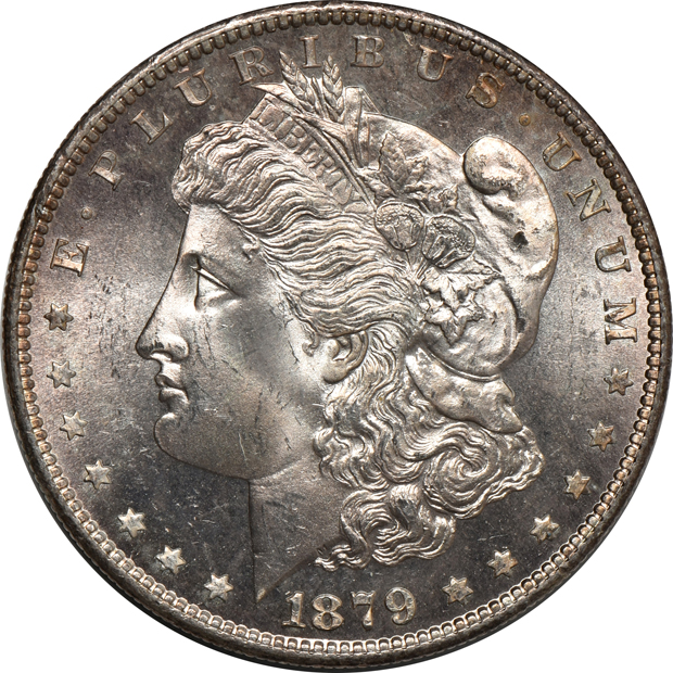 1879-S, 1883-O, and  an 1885-O, all UNC