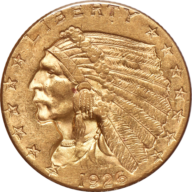 Six AU Indian quarter-eagles