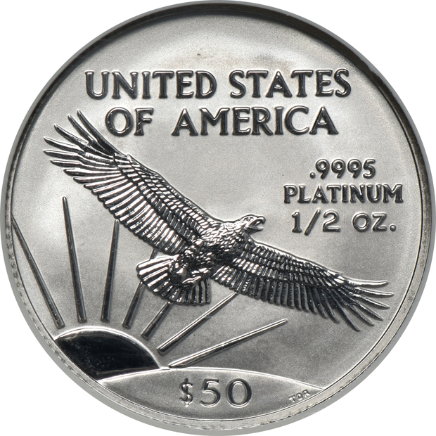 2003 $50 1/2oz Platinum American Eagle NGC MS-70