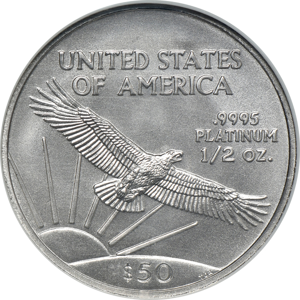 2005 $50 1/2oz Platinum American Eagle NGC MS-70