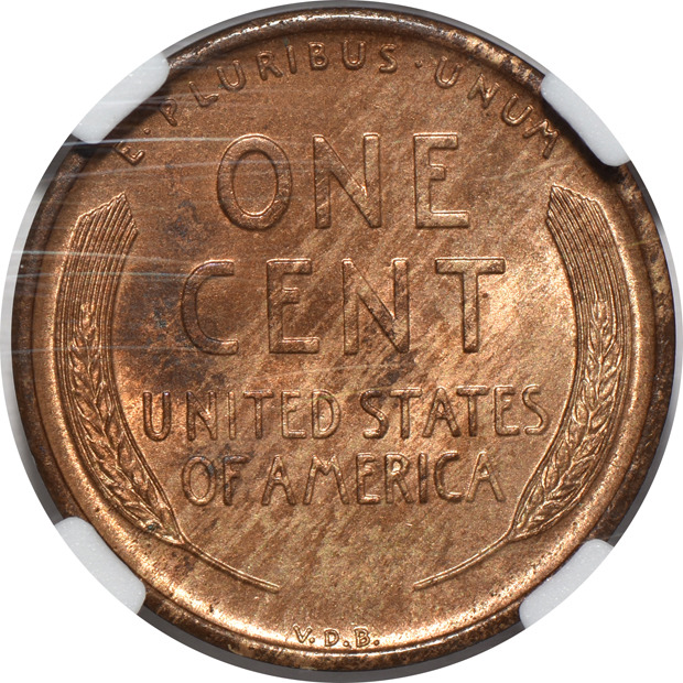 1909-S VDB Lincoln NGC MS-62 RB