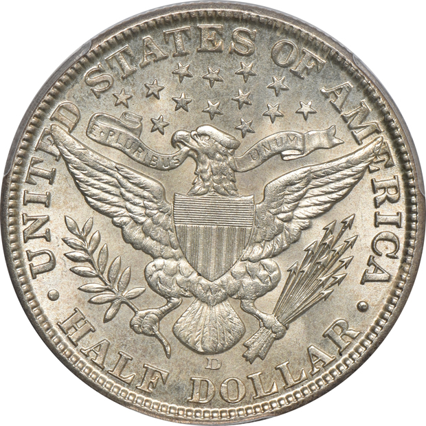 1897 Barber dime NGC MS-63, 1912-D Barber half-dollar PCGS MS-62, and a 1915 Barber quarter PCGS MS-64