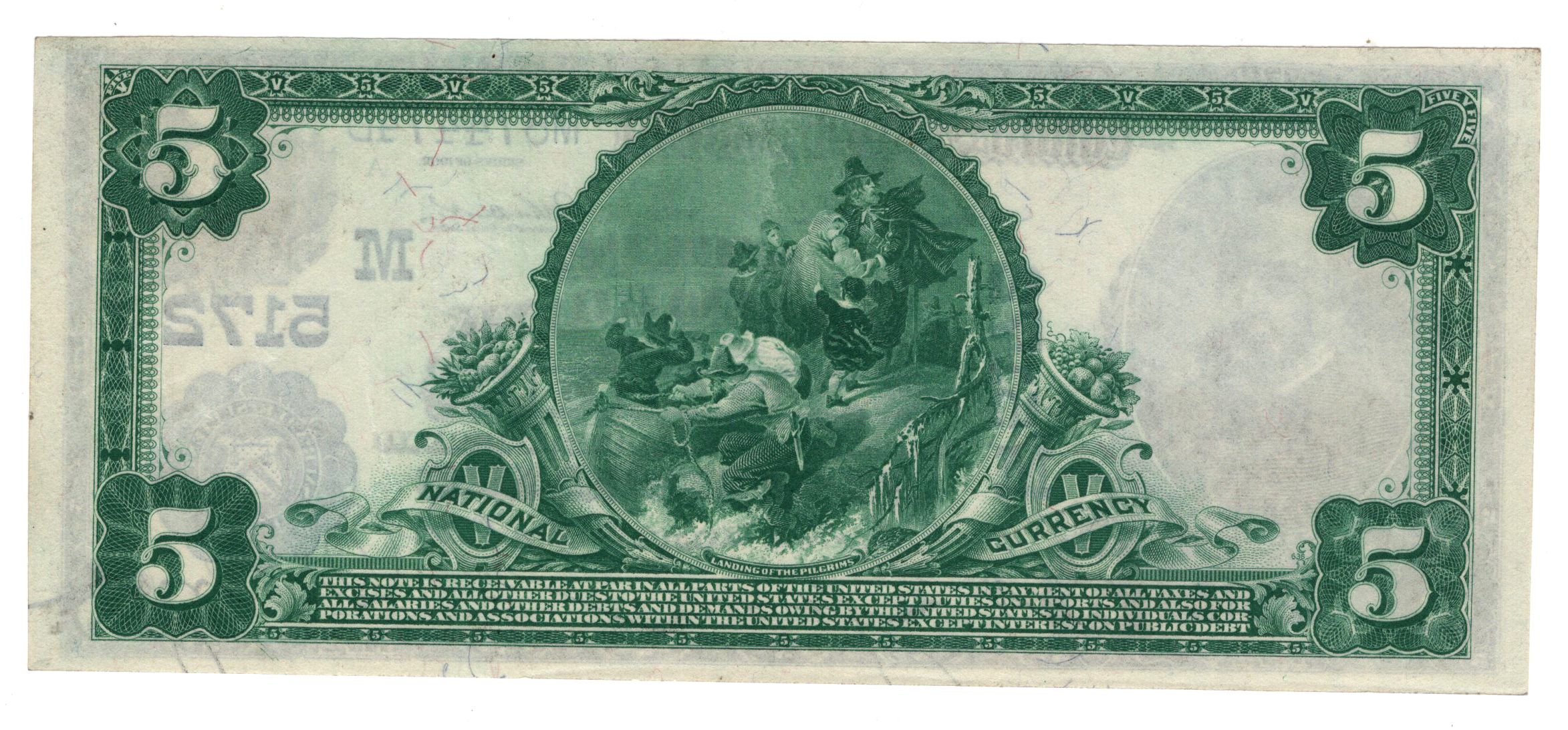 1902 $5 Blue Seal - St. Louis, MO Charter #5172 - CU