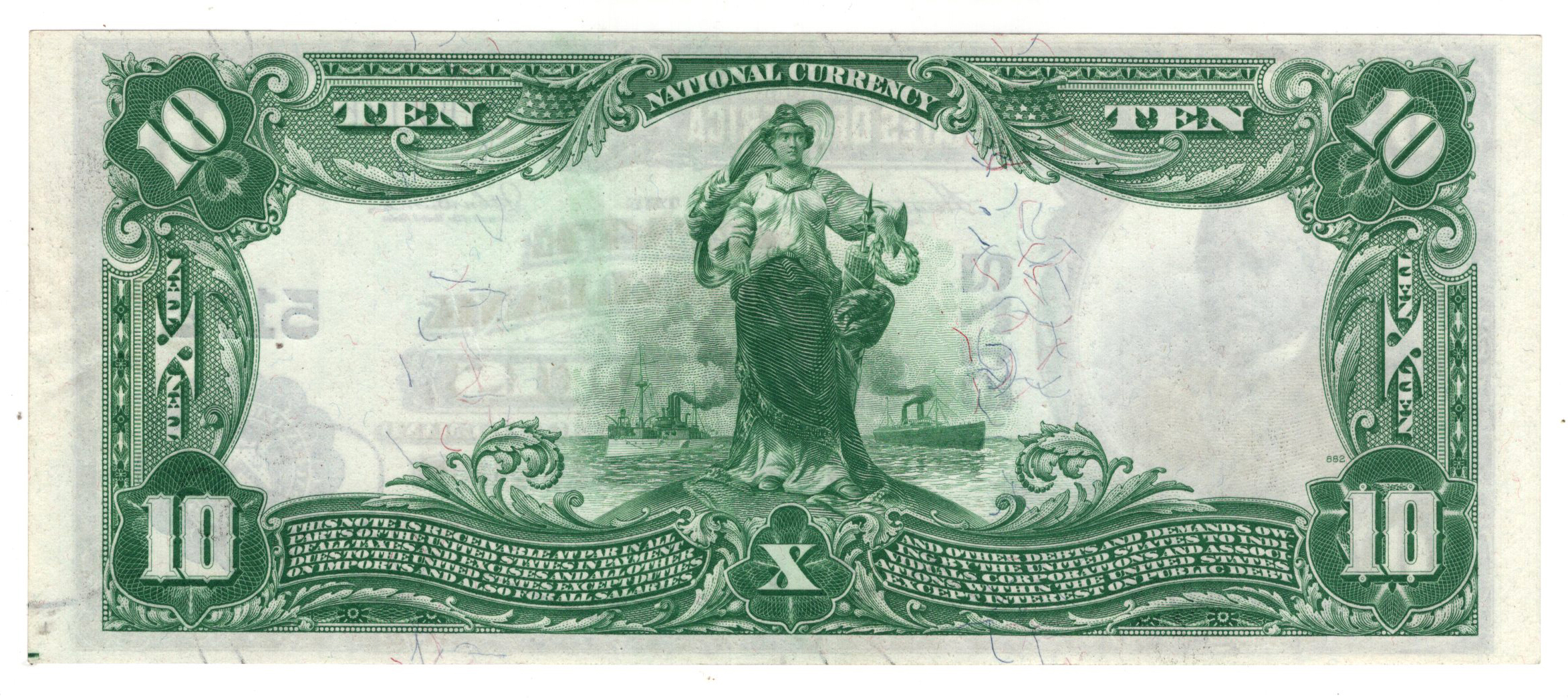 1902 $10 Blue Seal - St. Louis, MO Charter #5172 - ChCU