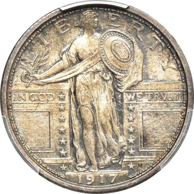 1917 Type 1 MS-62FH, 1917-D Type 1 MS-64FH, and a 1926 MS-64+, all PCGS
