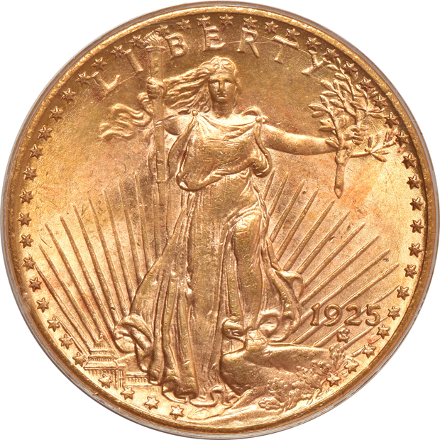 Three 1925 PCGS MS-63 (green label)