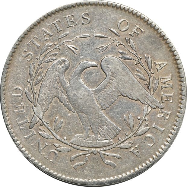 1795 2 Leaves VF details/cleaned/tooled